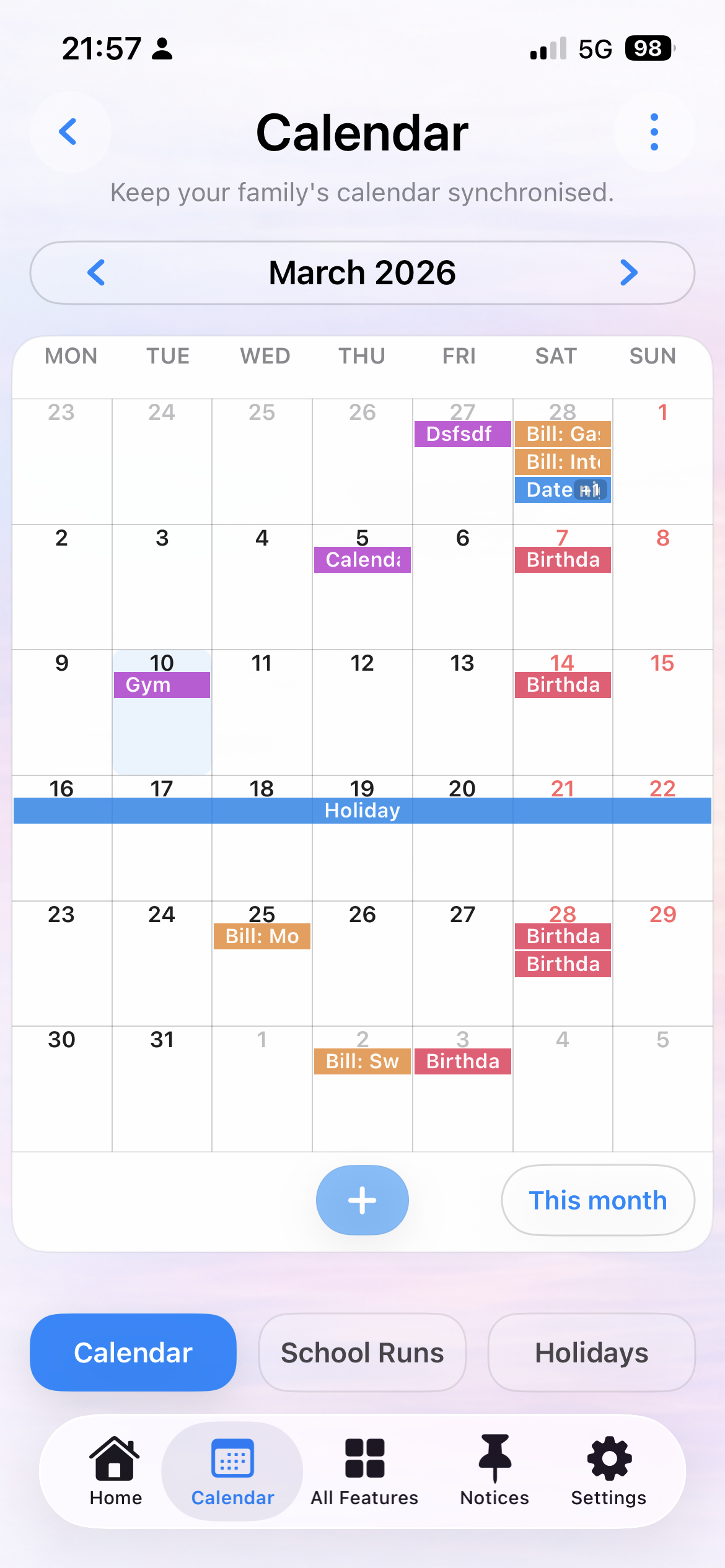 Calendar